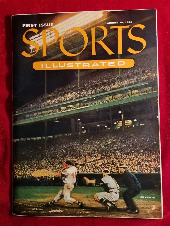 1954 FIRST ISSUE Sports Illustrated 1st Baseball Topps Card Insert & MAILER - Image 2 of 4