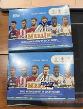 2024-25 Topps Merlin UEFA Champions League Soccer Blaster Box LOT X 2 🔥 Sealed