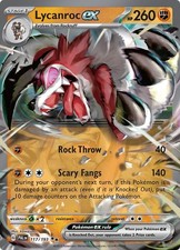 LYCANROC EX 117/193 PALDEA EVOLVED POKEMON (DOUBLE RARE, NM)