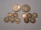 1 Barber Half Dollar-1 WL Half-Silver Dimes