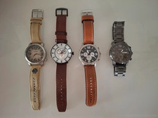 Uhr Armbanduhr Fossile Police Leder genuine Leather