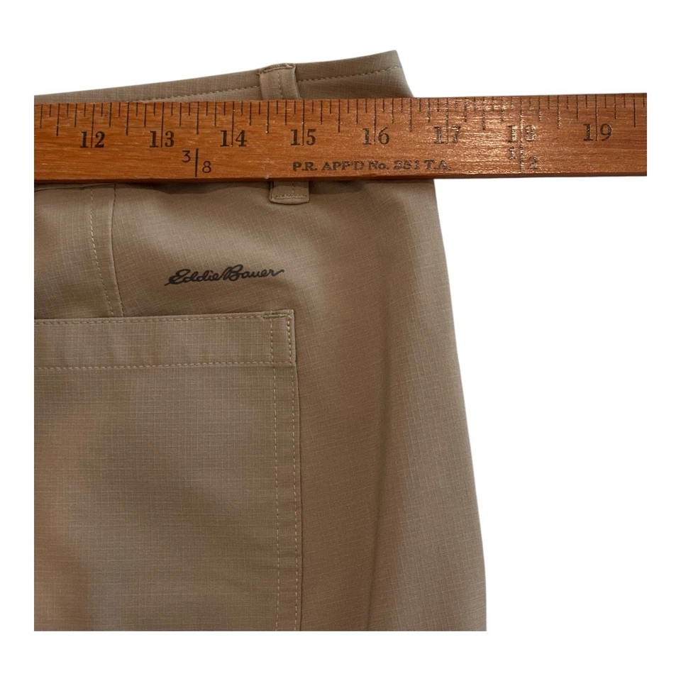 Pantalones cargo Eddie Bauer Guide Pro para mujer 8 beige Ripstop senderismo aire libre utilitario Foto 4 de 4