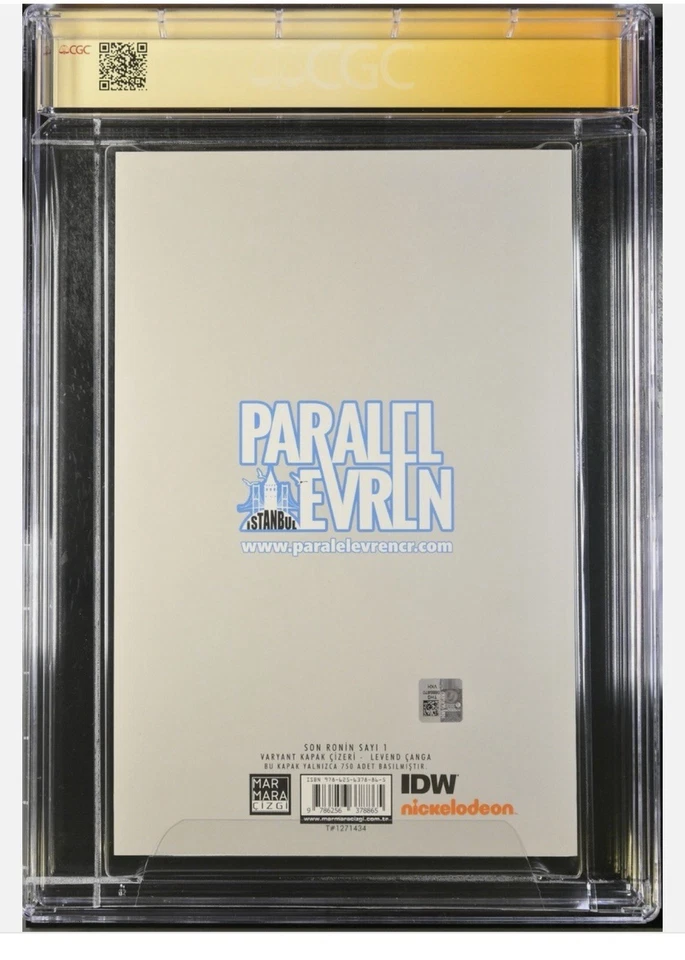 TMNT Last Ronin #1 TURKISH EDITION CGC SS 9.6 signed Levend Canga NM+ RARE - Image 2 of 2