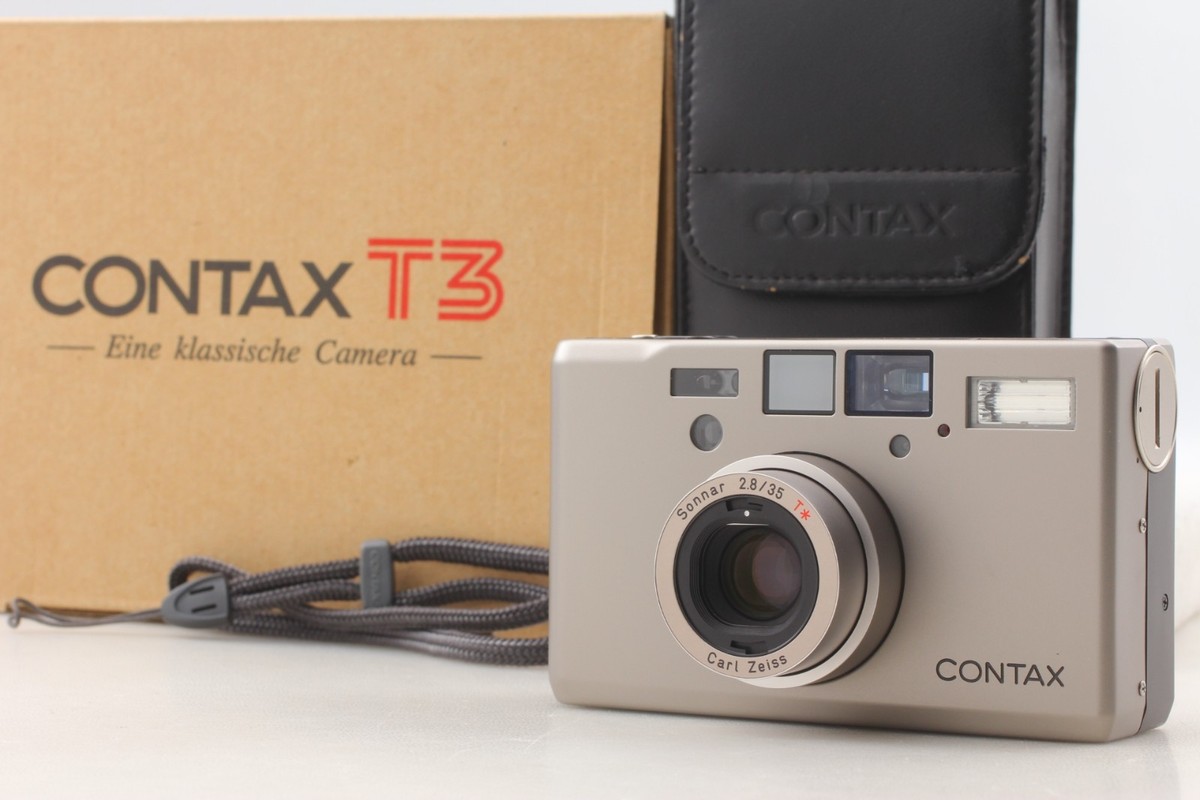 Top Mint In Box] Contax T3 T3D Silver Sonnar 35mm f/2.8 T* Single