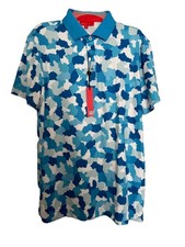 Redvanly Dawson Print Polo Shirt Size Medium 110