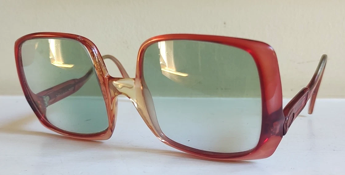 Red Original Square Vintage Sunglasses for sale | eBay display picture 3