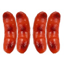 4 Pcs Artificial Food for Display Fake Realistic Hot Dog Lifelike