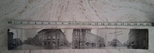 21" Roll up Postcard Willimantic CT Connecticut Street View Panoramic Hiram Finn