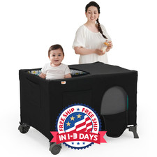 Cubierta opaca - Cubierta para corralito de beb , red transpirable