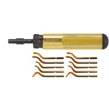 SHAVIV Deburring Tool Set,Yellow 817FP7