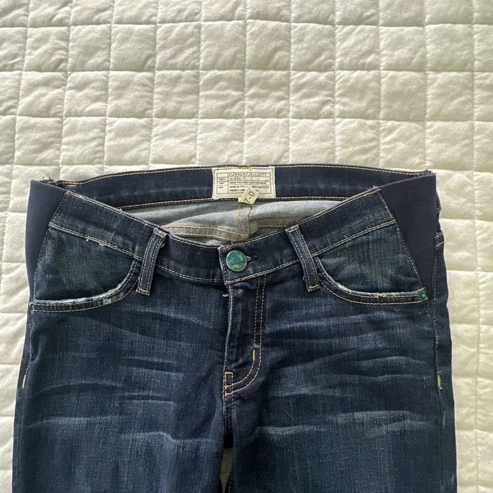 CURRENT ELLIOTT x HATCH Jeans Womens 27 Maternity Stiletto Townie Skinny Stretch - Image 2 of 4