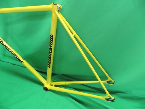 Bridgestone Yellow NJS Keirin Frame Set Track Bike 51cm Free Shipping - Picture 8 of 16