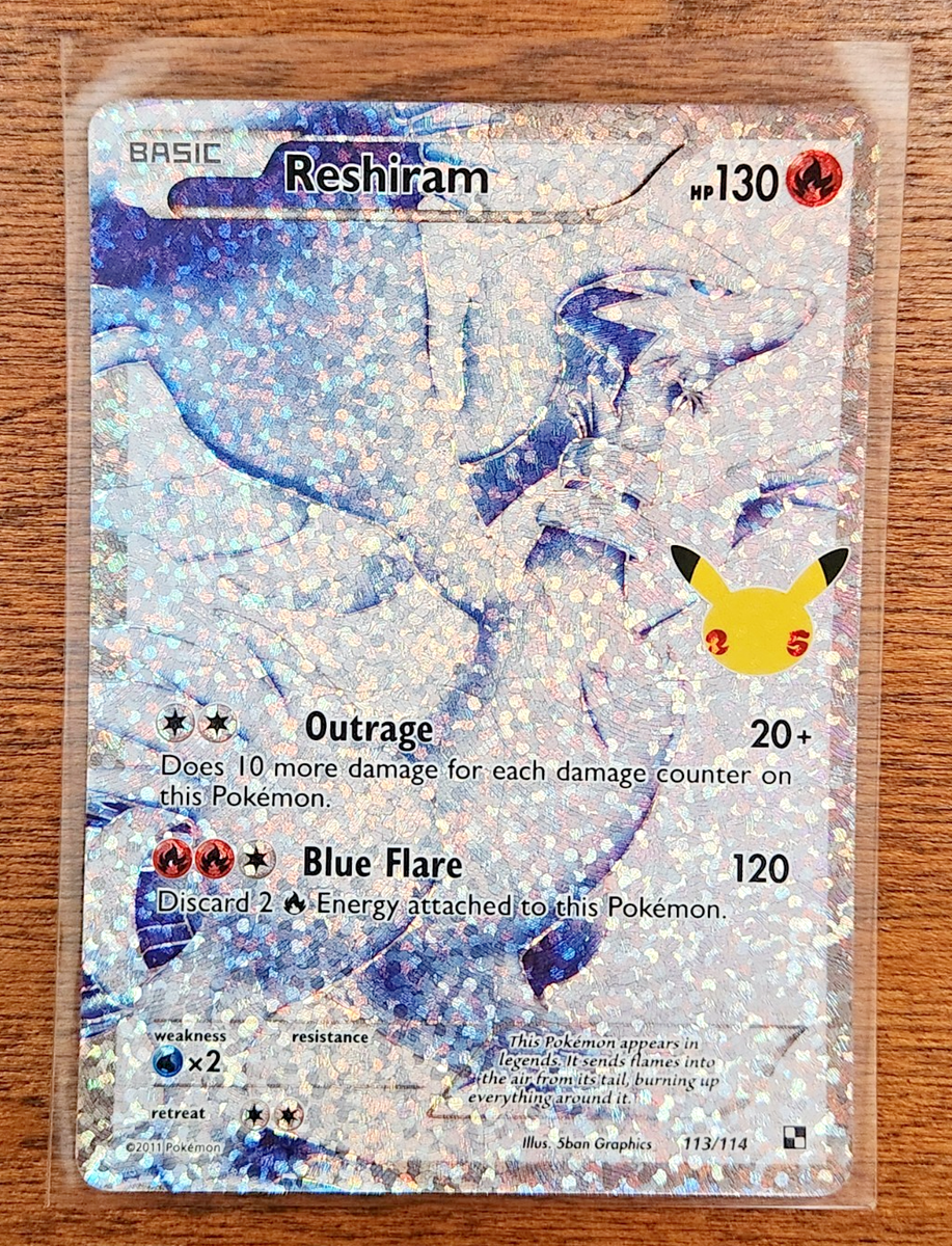 『しゅわっち』リーフラッシャー25thanniversary ver. Pokémon TCG Celebrations - Reshiram Full Art 25th Anniversary | eBay