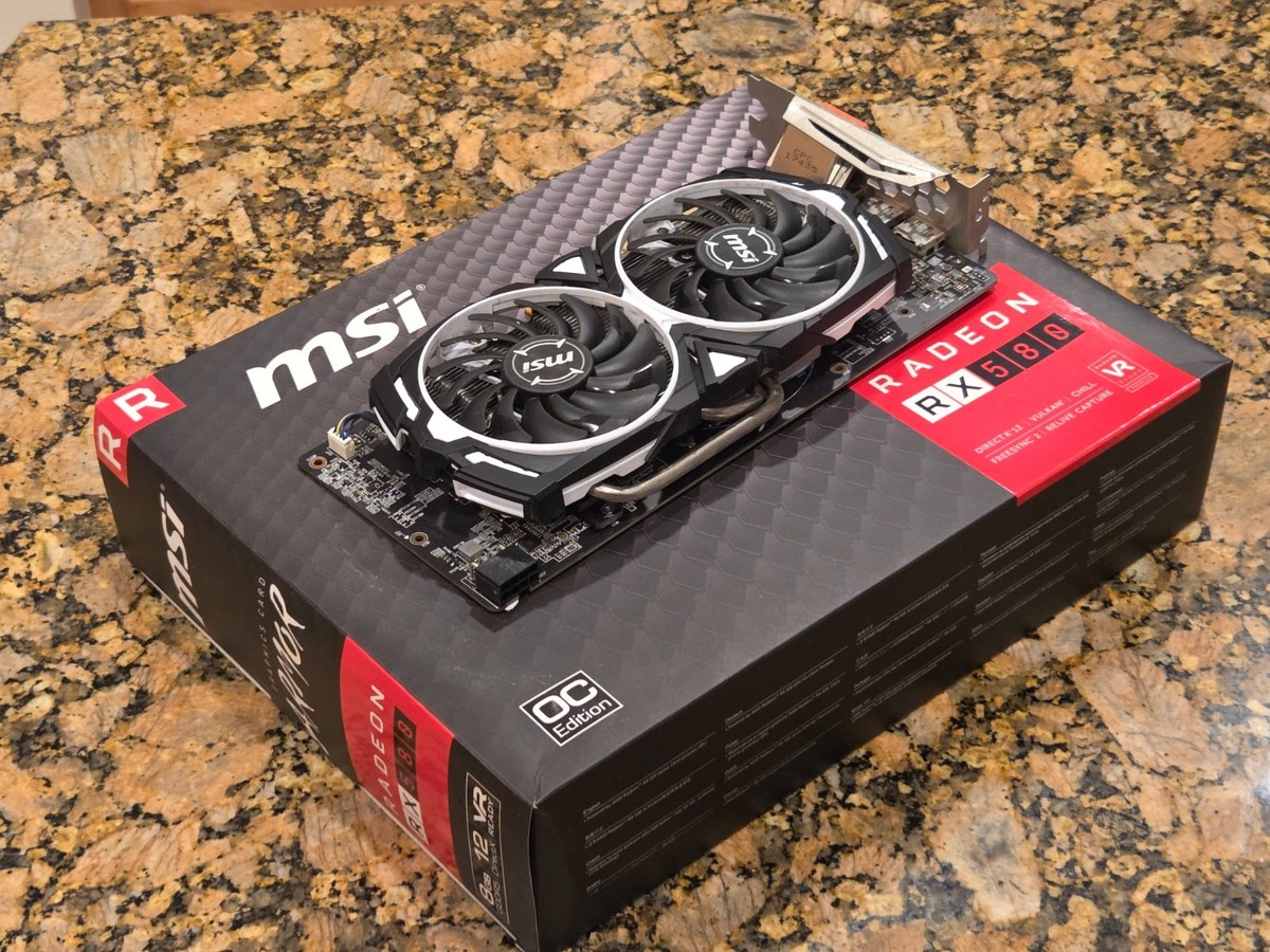 MSI Radeon RX 580 ARMOR 8GB GDDR5 Graphics Card (Original Box) | eBay