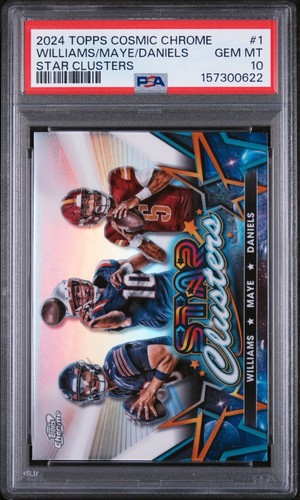 Jayden Daniels / Drake Maye / Caleb Williams #SCL-1 2024 Topps Cosmic Chrome Star Clusters card