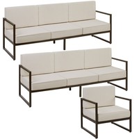 Garten-Loungeset Gartensofa Sessel GartenmöBel 7 Personen Outdoorsofa Wasserabw.