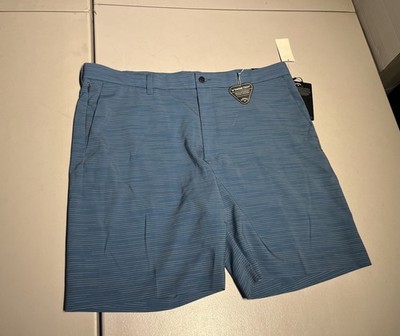 Callaway Shorts Men s 40 Blue Striped Swing Tech Polyester Golf Performance
