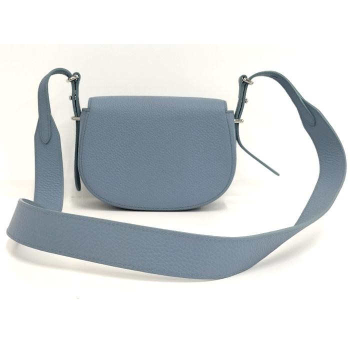 Ralph Lauren Used in Japan Blue Leather Saddle Shoulder Bag Mini
