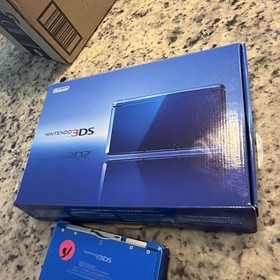 Nintendo 3DS Launch Edition Cobalt Blue Handheld System Box Games Games Games