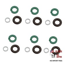 6 Set Fuel Injector Nozzle Seal Kits Fuel Injector O-Rings Compatible with
