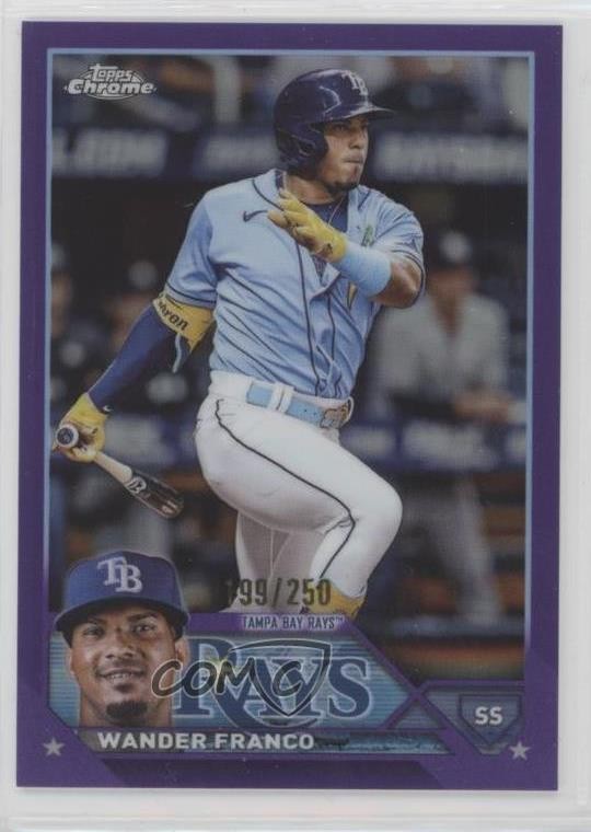 2023 Topps Chrome Purple Refractor 199/250 Wander Franco #71 g9n