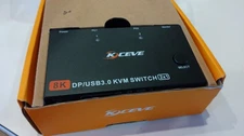 Kceve 8k DP KVM switch usb 3.0 2 x 1