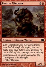 Pensive Minotaur 105 Common Journey Into Nyx Magic: The Gathering Near Mint