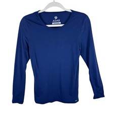 Adar Universal Navy Underscrubs Long Sleeve Crew Neck Lightweight T-Shirt Size M