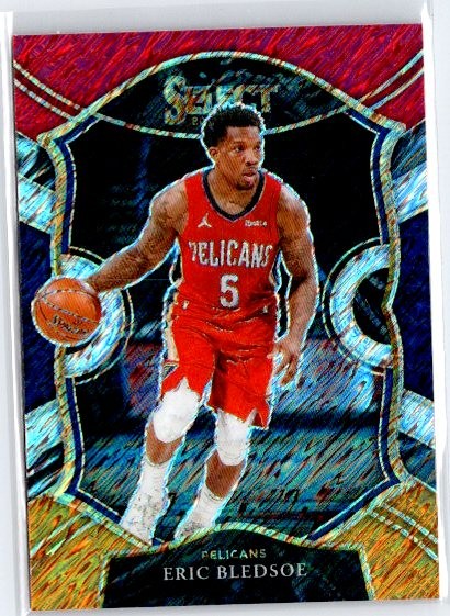 2020-21 Panini Select Eric Bledsoe Red White Orange Shimmer #17