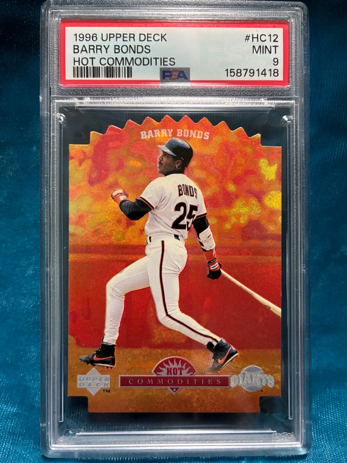 PSA 9 1996 Upper Deck Hot Commodities #HC12 Barry Bonds Hot Commodities SFG MT