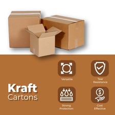 25 Boxes 13x9x6" Corrugated Shipping Boxes ECT-32 Kraft Packing Cartons