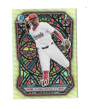 2026 Bowman Chrome Marconi German RC STAINED GLASS REFRACTOR