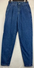 Shein Jeans - Womens Size XXS - Blue - Pleated - Tapered Ankle (4004)