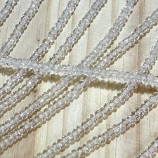 Czech Glass Rondelle Spacer Beads 2.5x4mm clear Crystal tire/donut 72pcs J863