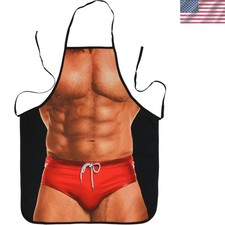 Funny Muscleman Cooking Apron - Perfect Gag Gift for Grilling Enthusiasts