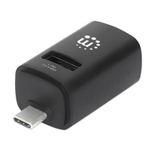Manhattan USB-C 3-Port Hub, ULTRA COMPACT, 3x USB-A Ports (1x 5 Gbps USB 3.2 ...