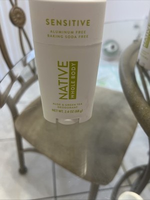 Native Whole Body Deodorant Aloe & Green Tea, Sensitive, 2.4 oz
