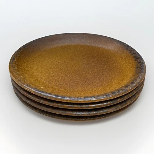 Vintage McCoy Set of 4 Canyon Mesa Salad Dessert Plates 7.5” Pottery USA