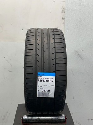 1 Used  P255/40R17 Kumho Ecsta Le Sport KU39 94 Y - 7/32 