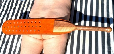 Custom-made Louisiana Styled Prison Strap, Hardwood Handle, Sole Leather