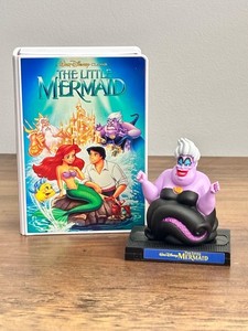 Disney Movie Character The Little Mermaid URSULA Collectible Figure Toy VHS Box