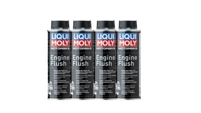LIQUI MOLY 1657 Motorbike Engine Flush Motorrad Reiniger Motor Reinigung 4x250ml