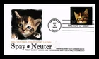 DR JIM STAMPS US COVER SPAY NEUTER PETS KITTEN FIRST DAY ISSUE