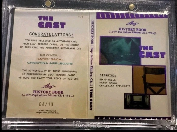 2024 Leaf Pop Culture Booklet Cast Autos Married With Children 4/10 AL BUNDY - Image 2 of 2