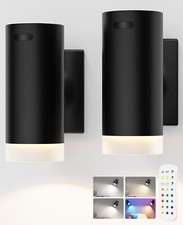 LED Wall Sconces,Battery Wall Sconces Set of 2,Dimmable Wireless Magnetic Lights