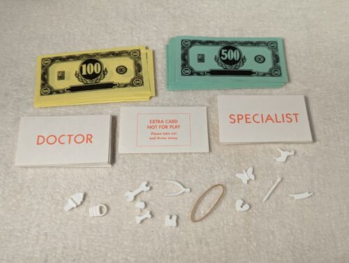 2004 Milton Bradley OPERATION Game Replacement Pieces Parts Cards Money