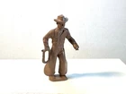 Marx 1950's 60mm Western Cowboy from Roy Rogers playset.  Brown.
