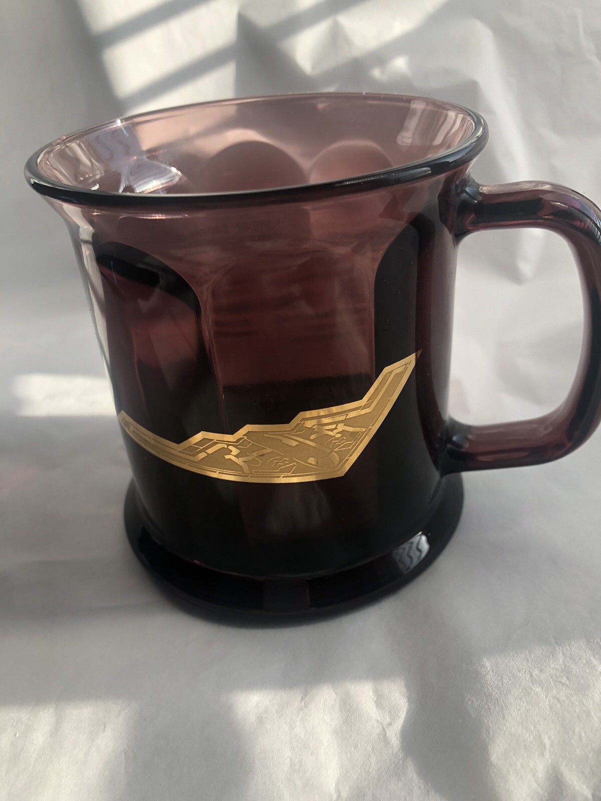 Northrop Company Coffee Cup, Gold Toned B2 Inlay, RARE Vtg Collector’s Item
