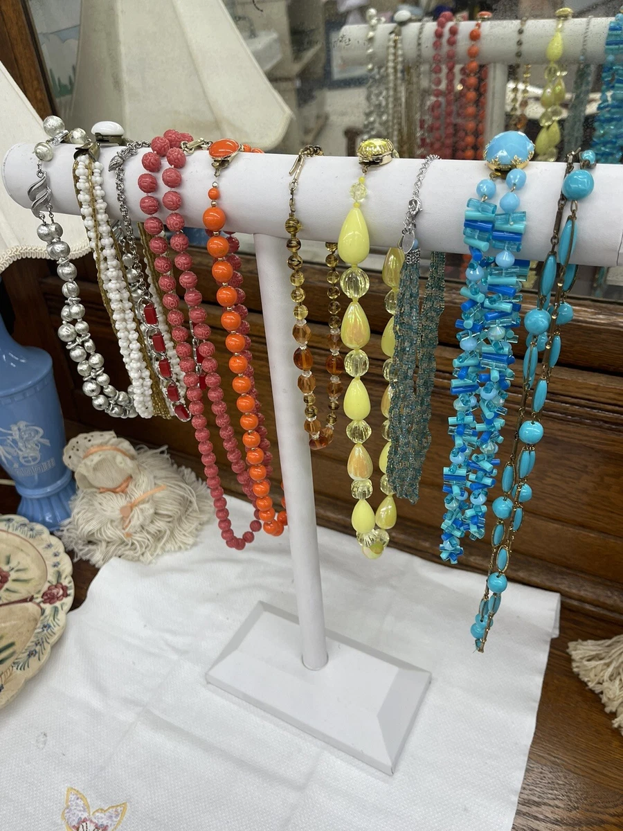 Vintage beaded best sale necklaces