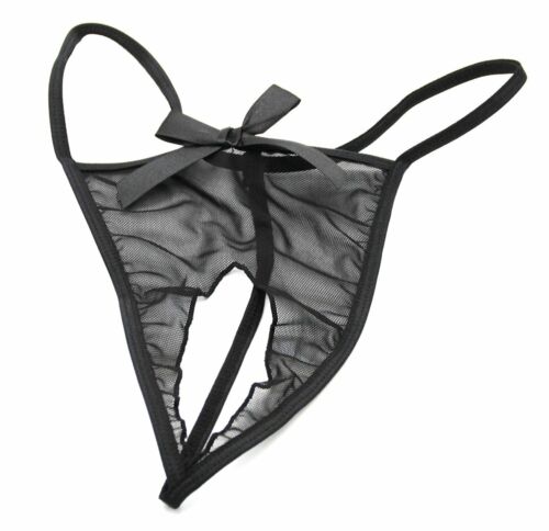 Crotchless Lingerie for Women Lace Open Cup Babydoll with G String Sleepwear Set - Picture 5 of 18